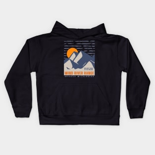 Wind River Range- 500,000 years in the making Kids Hoodie